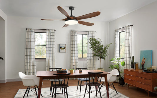 Embrace Elegance and Functionality: The Antizer 5-Leaf Solid Wood Ceiling Fan Light