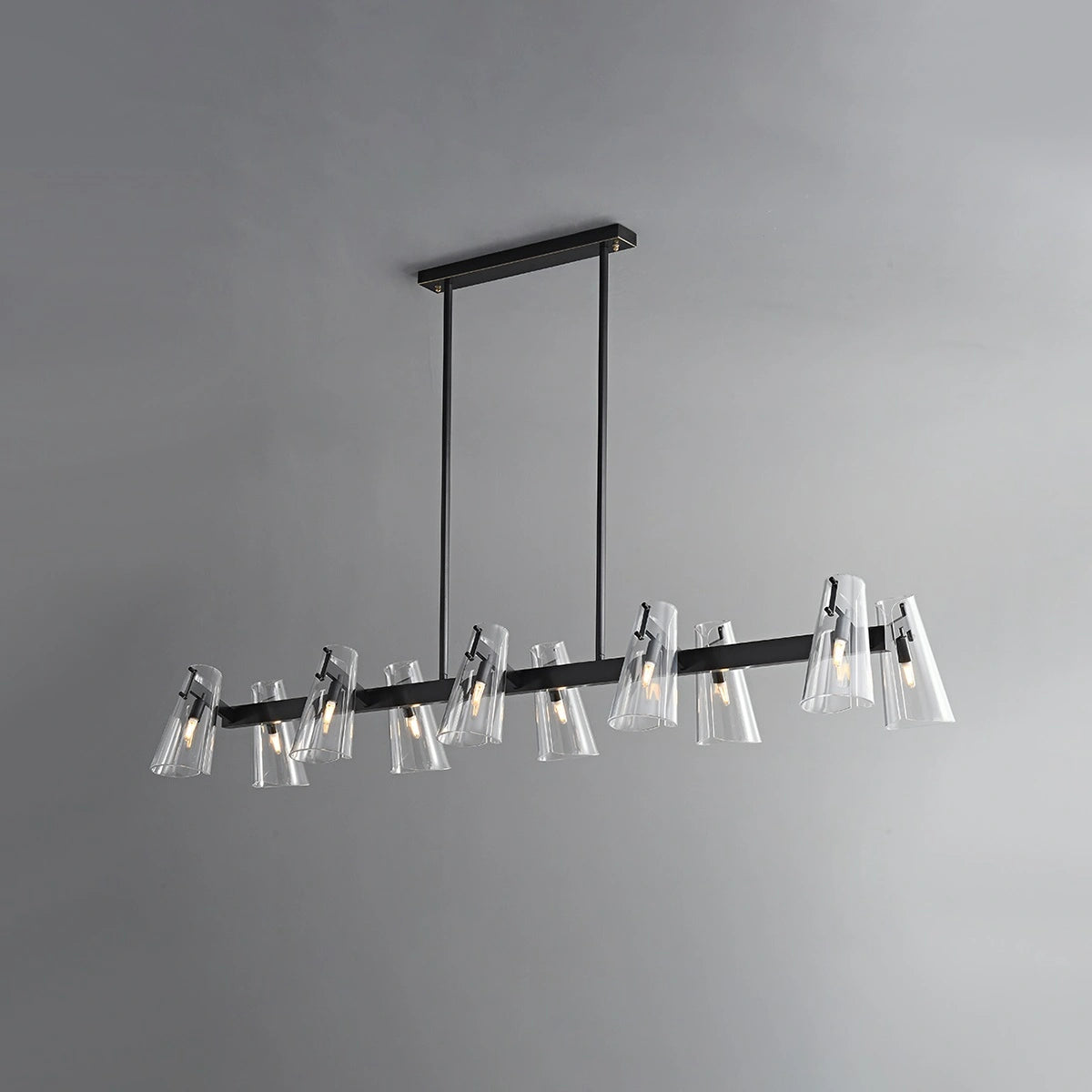 Antizer Modern All-Copper Acrylic Chandelier for Dining Room