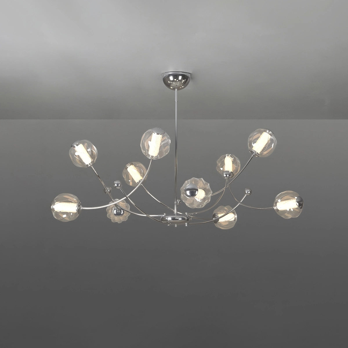 Antizer French Minimalist Glass Ball Chandelier