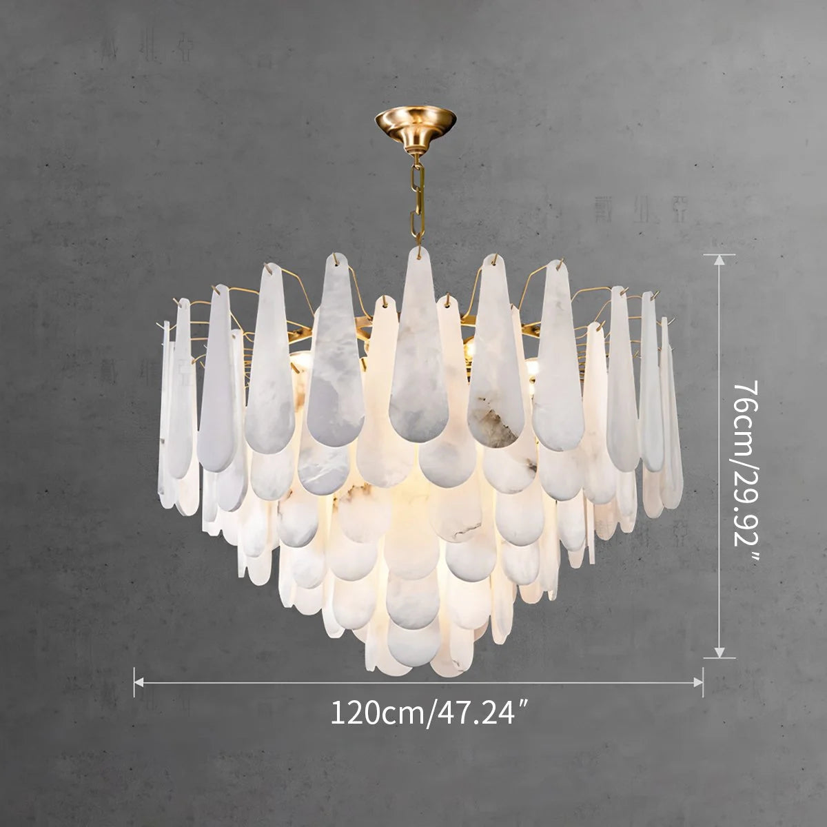 Antizer Modern Luxury Multi-layer Marble Chandelier