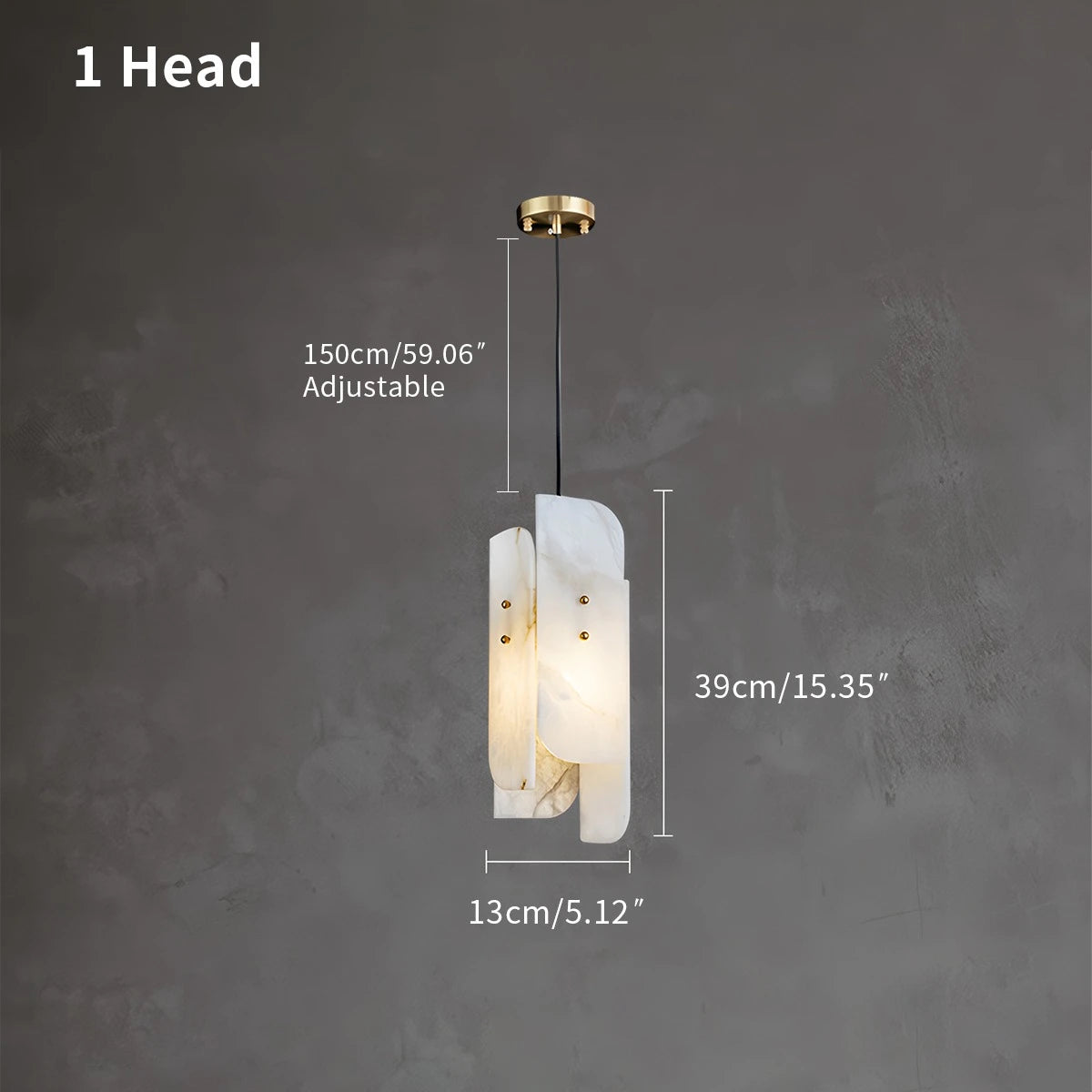 Antizer Minimalist Art Splicing Marble Pendant Light