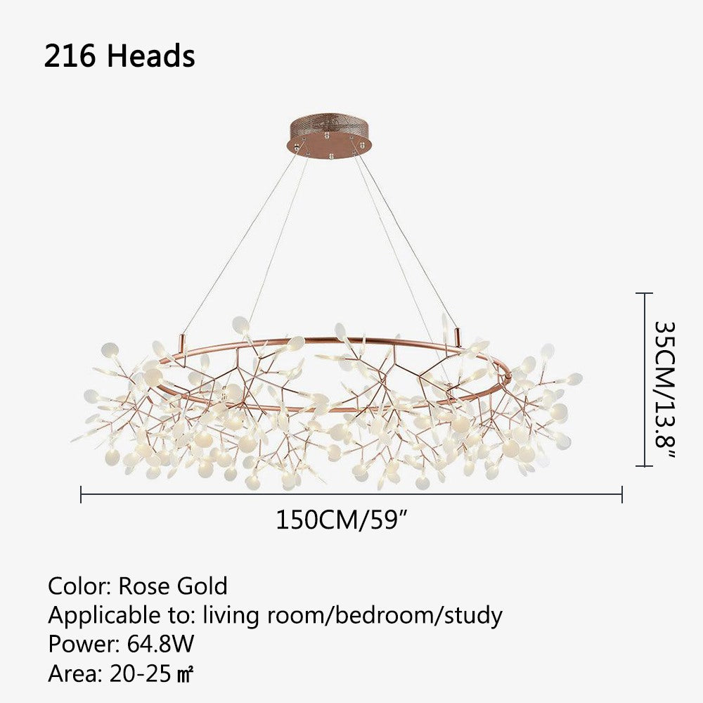 Antizer Branch Firefly Chandelier for Living Room