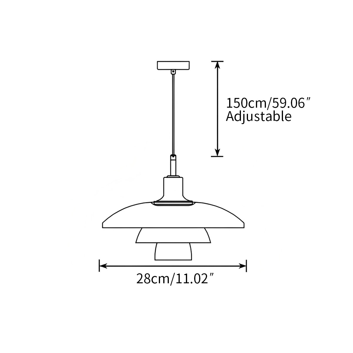 Antizer Danish Designer Glass Pendant Lamp for Kitchen