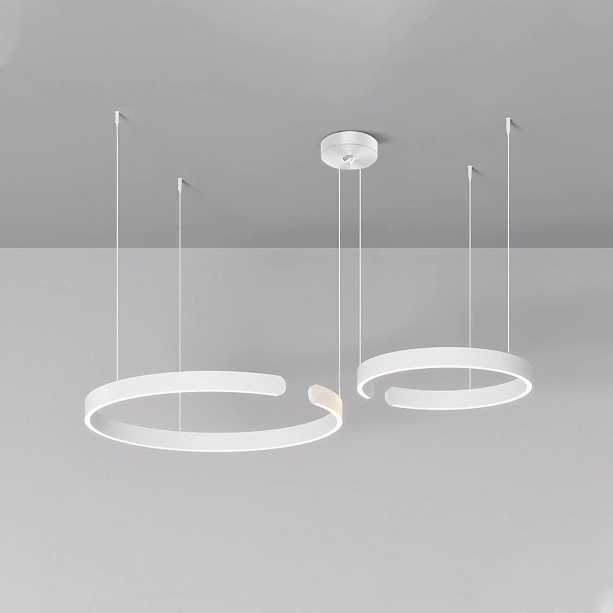 Antizer Modern Ring LED Chandelier for Living Room