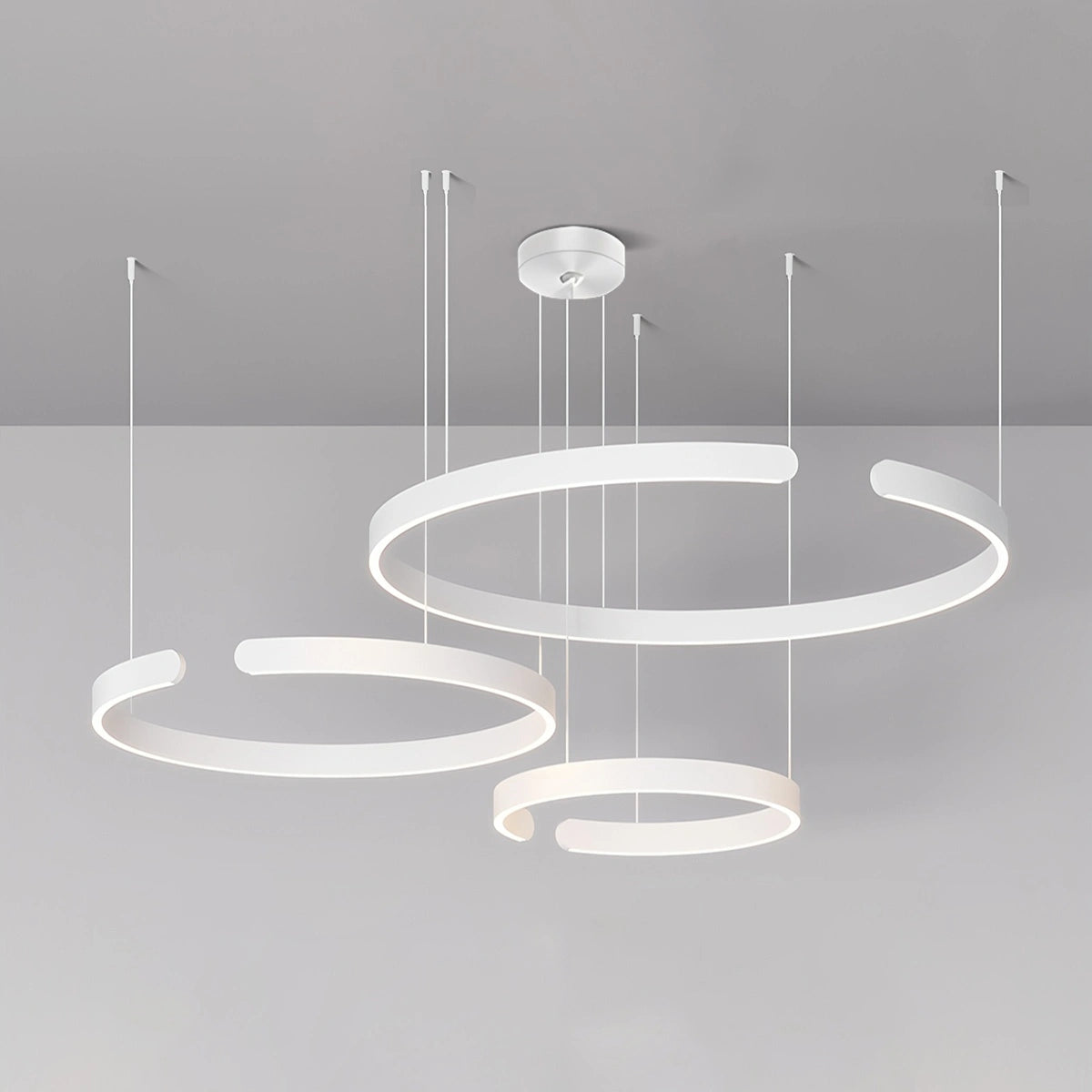 Antizer Modern Ring LED Chandelier for Living Room