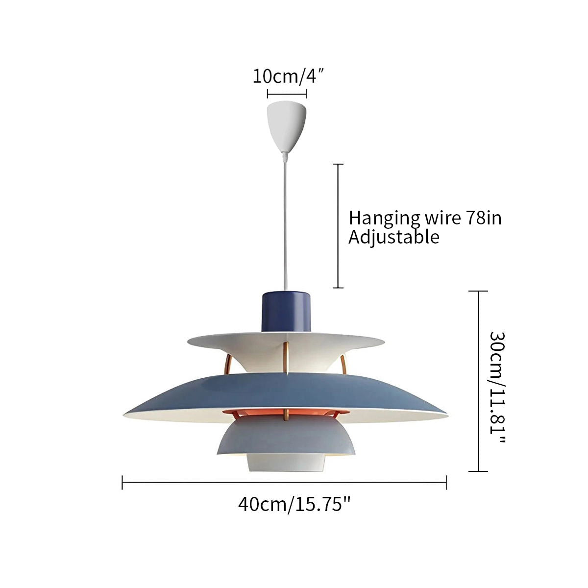 Antizer Modern Nordic Style Multi-layer Hanging Pendant Lamp