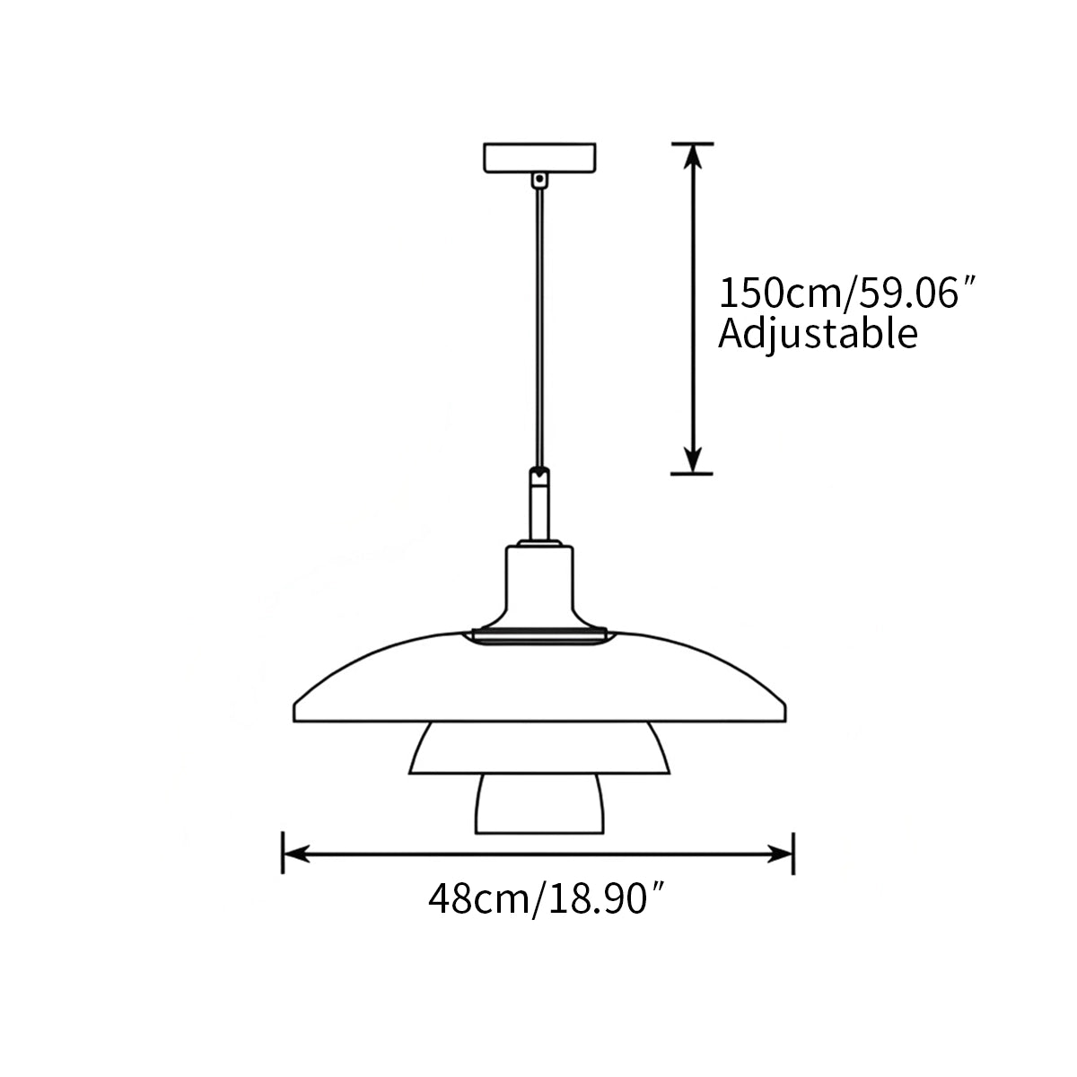 Antizer Danish Designer Glass Pendant Lamp for Kitchen