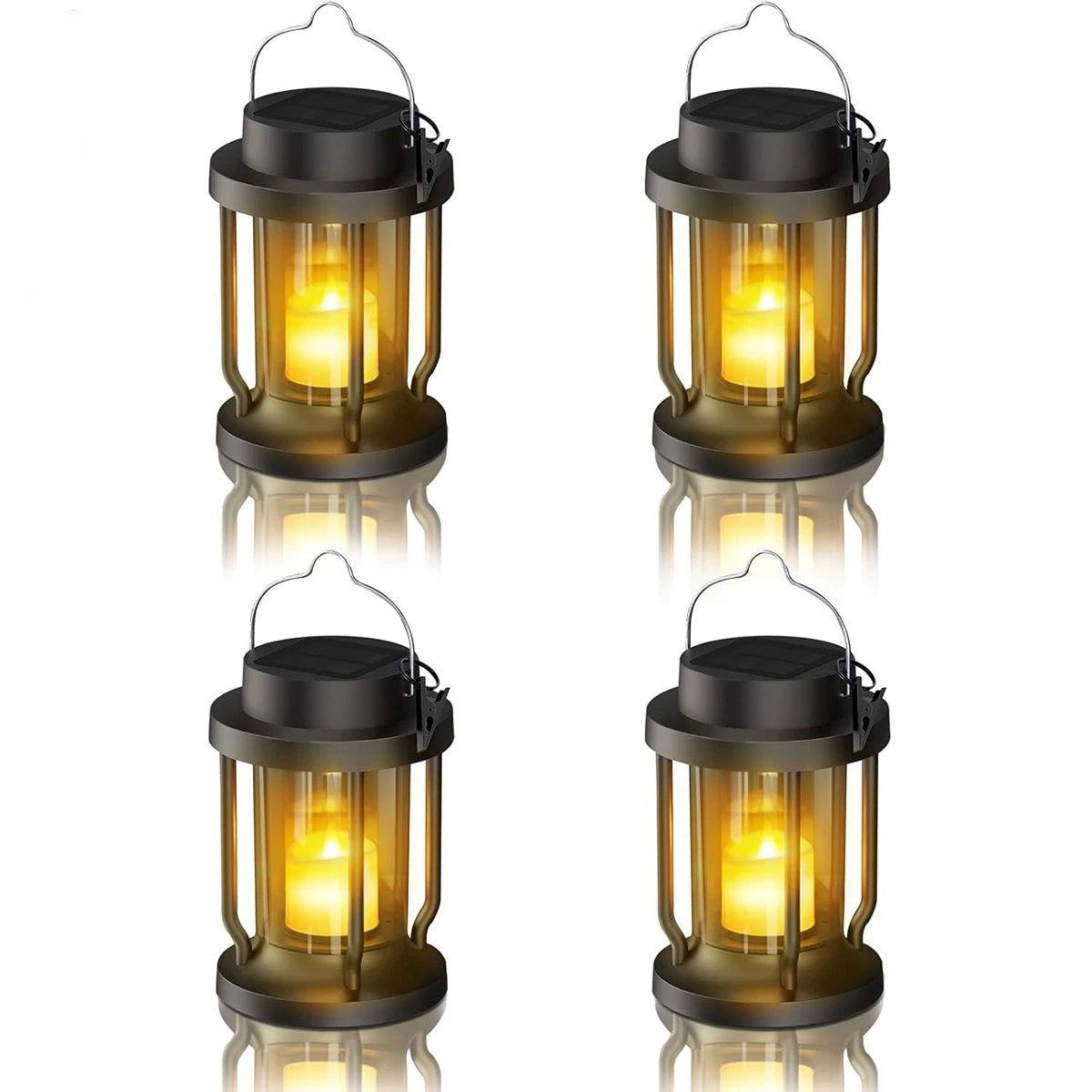 Antizer Solar Flameless Candle Lantern Hanging Light