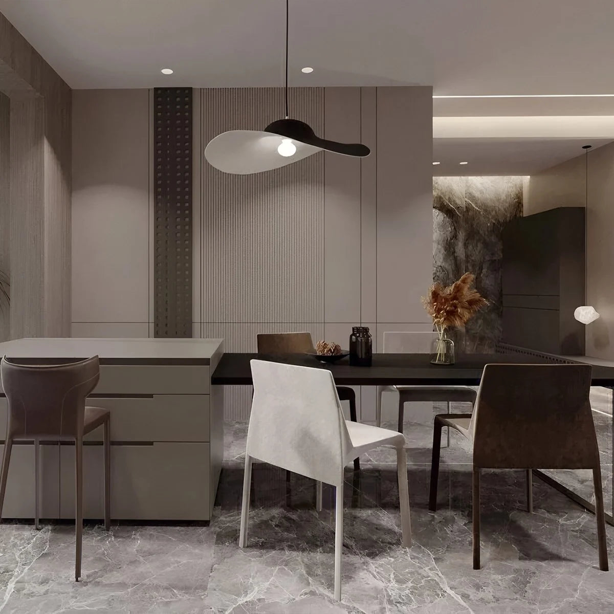 Antizer Straw Hat Acoustic Pendant Light for Dining room