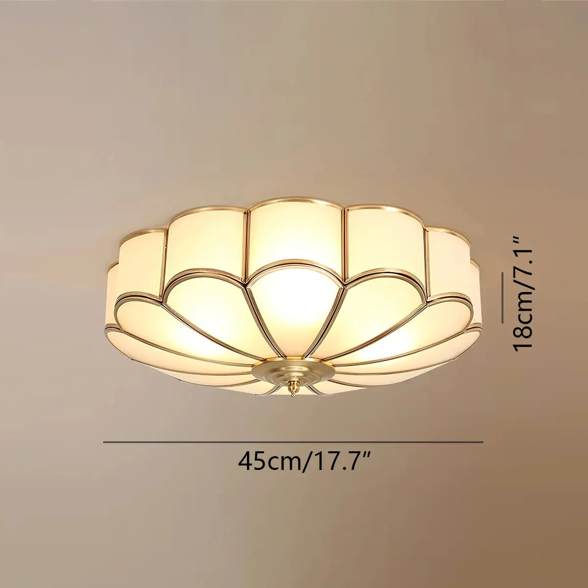 Antizer Flower Shape Glass Recessed Ceiling Light