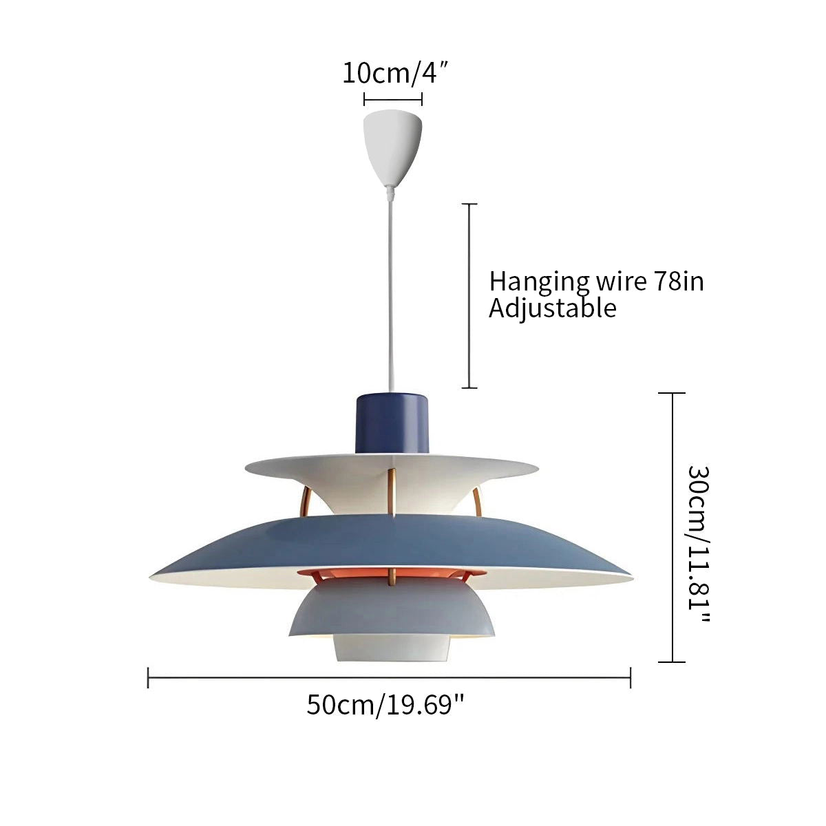 Antizer Modern Nordic Style Multi-layer Hanging Pendant Lamp