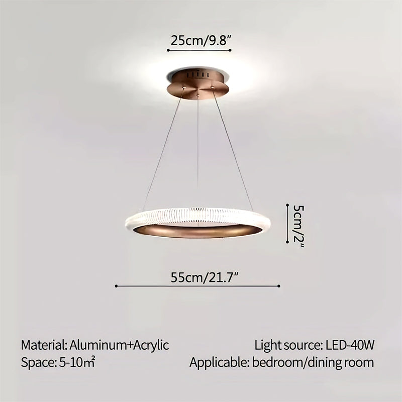 Antizer Nordic Circular Chandelier for Living Room
