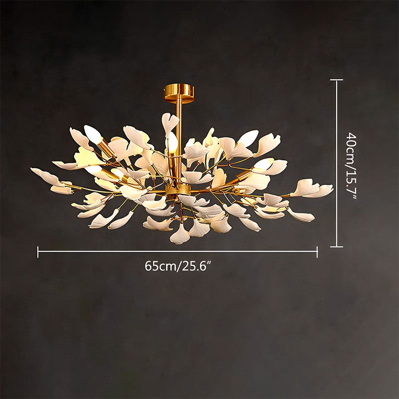 Antizer Gingko Chandelier-A for Bedroom Living Room