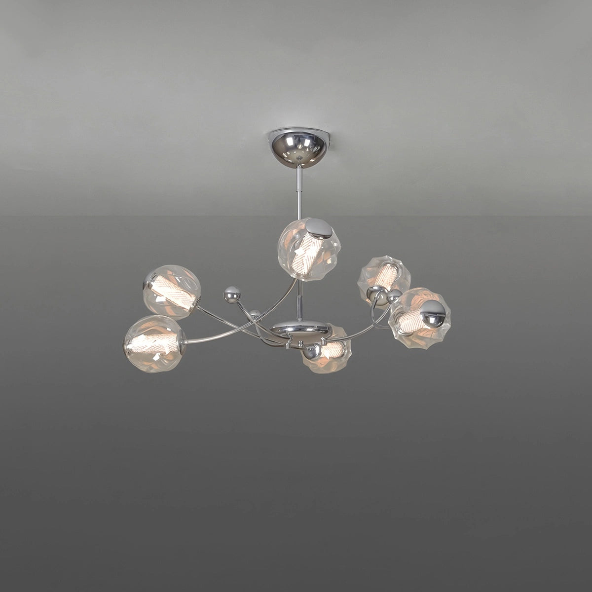 Antizer French Minimalist Glass Ball Chandelier