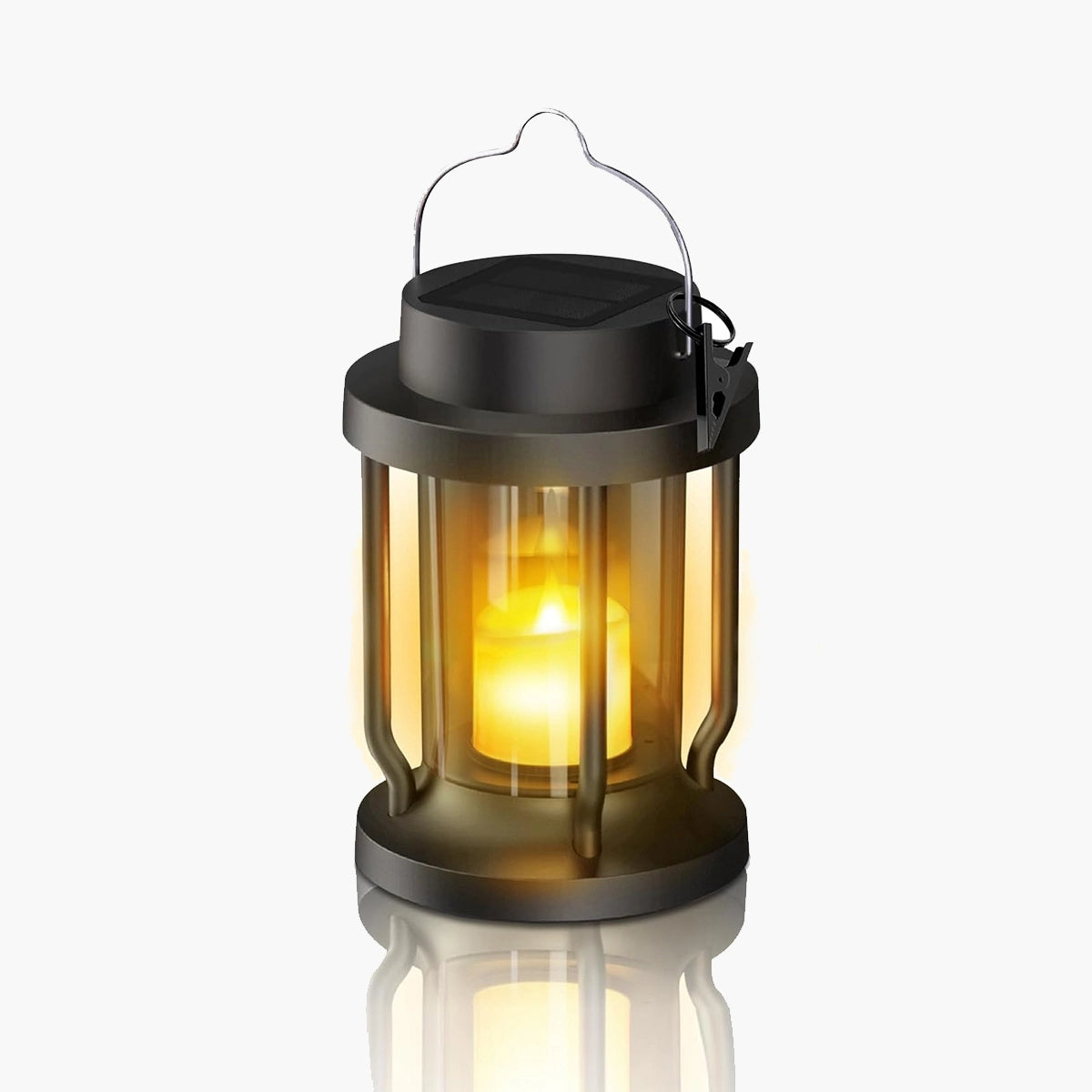 Antizer Solar Flameless Candle Lantern Hanging Light