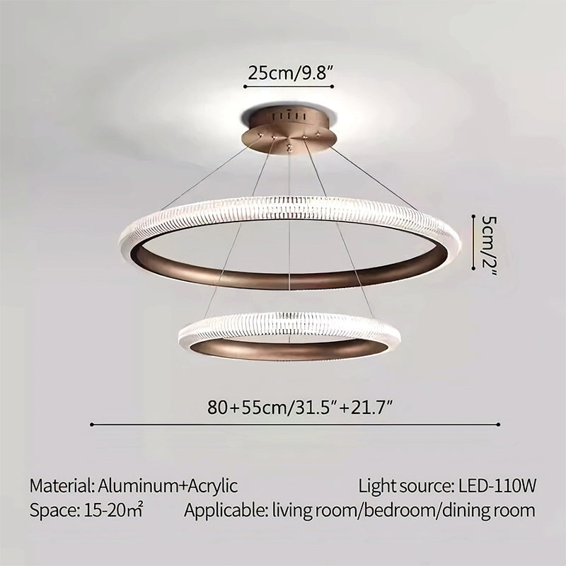 Antizer Nordic Circular Chandelier for Living Room