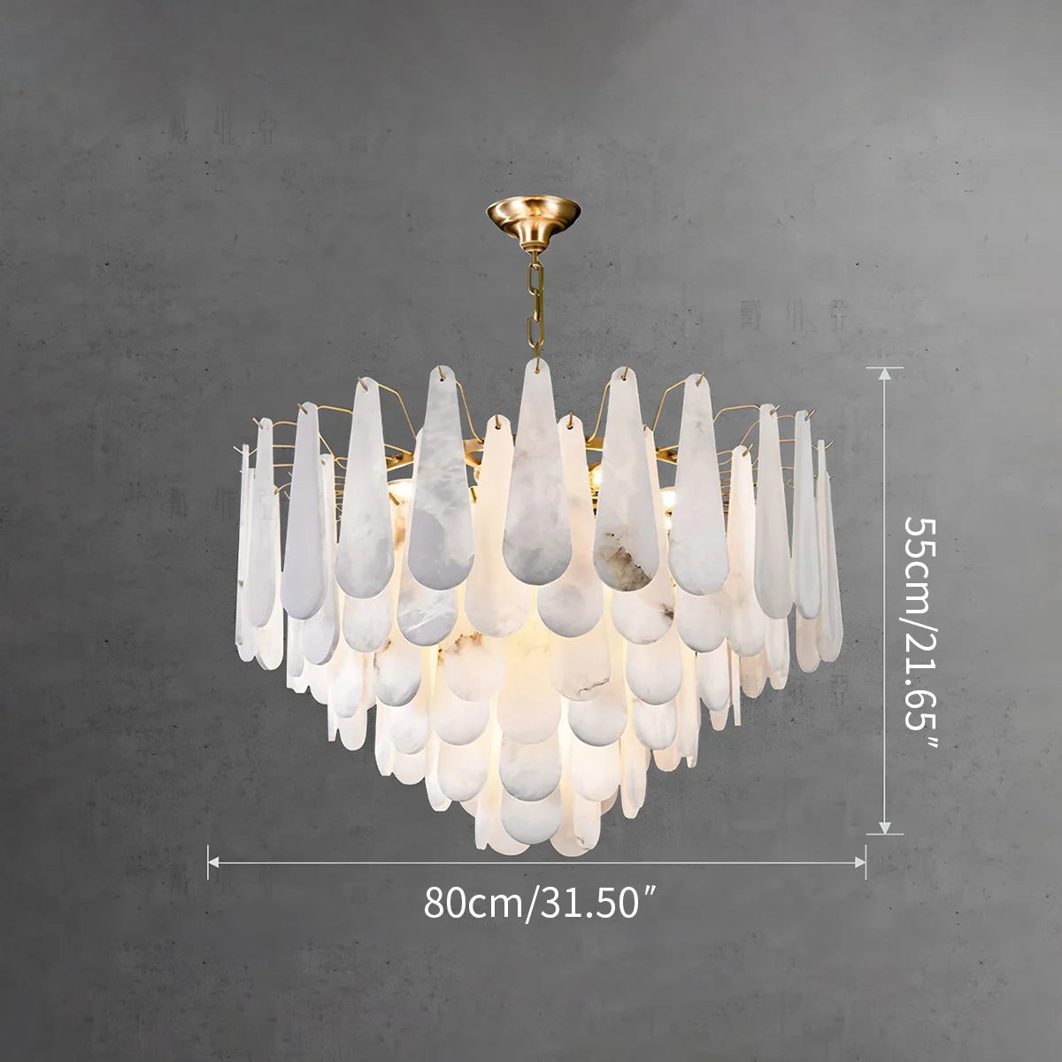 Antizer Modern Luxury Multi-layer Marble Chandelier