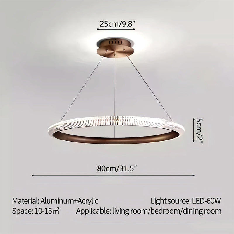 Antizer Nordic Circular Chandelier for Living Room