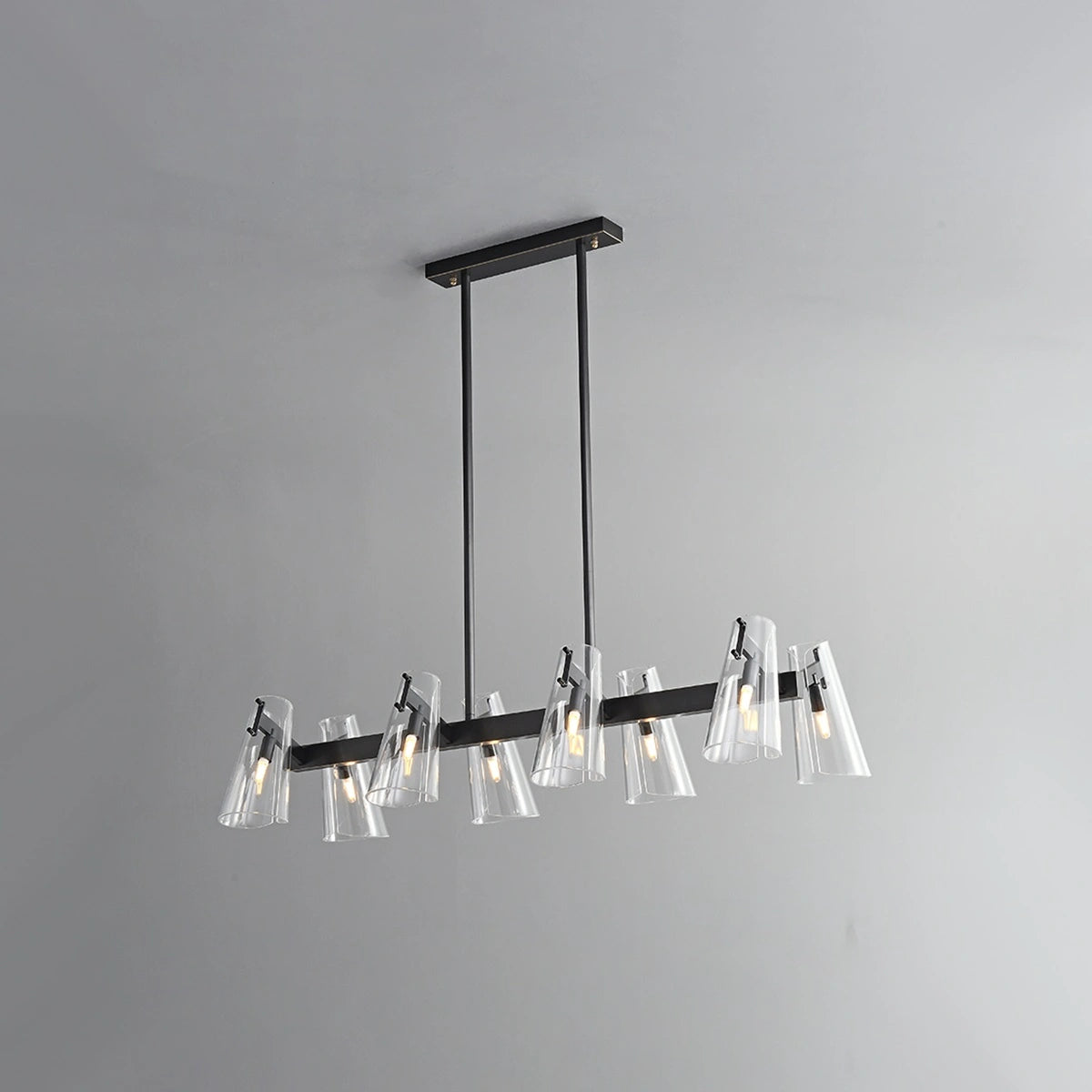 Antizer Modern All-Copper Acrylic Chandelier for Dining Room