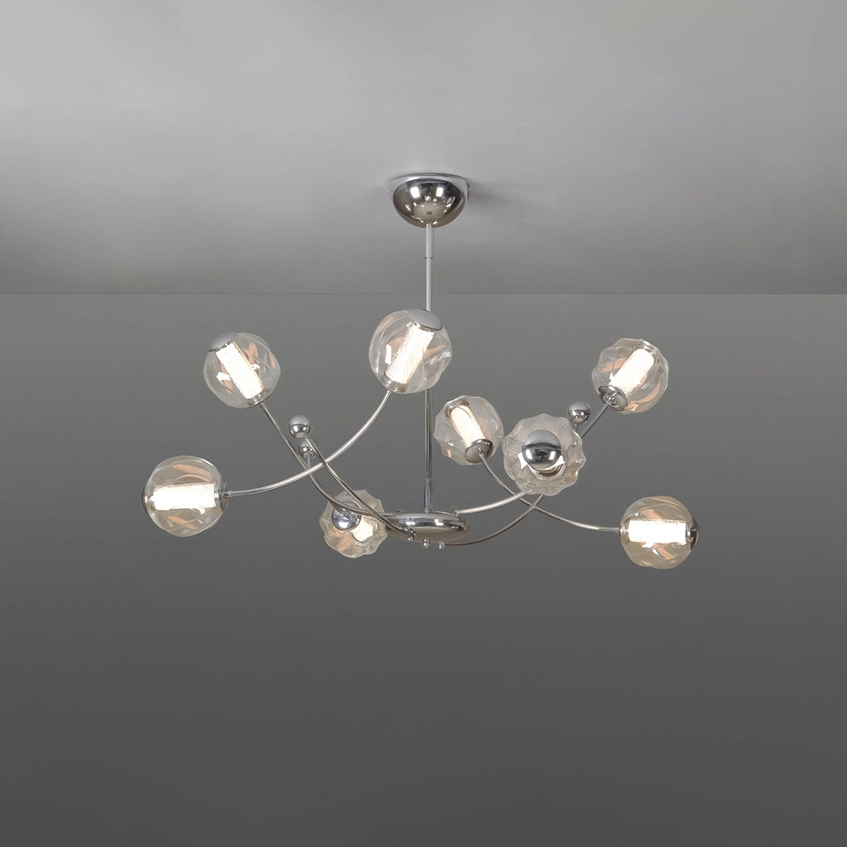 Antizer French Minimalist Glass Ball Chandelier