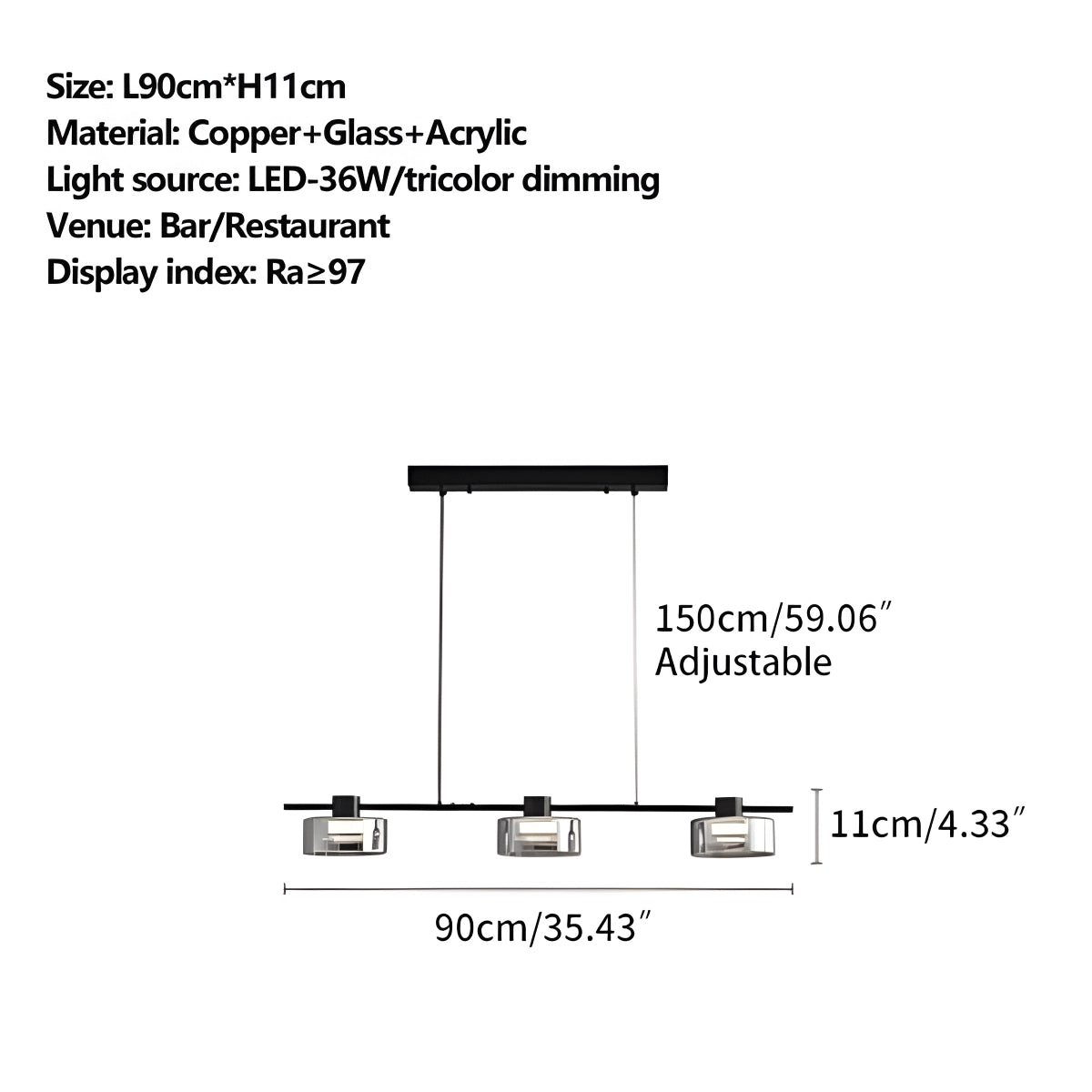 Antizer Light Luxury Creative Glass Chandelier