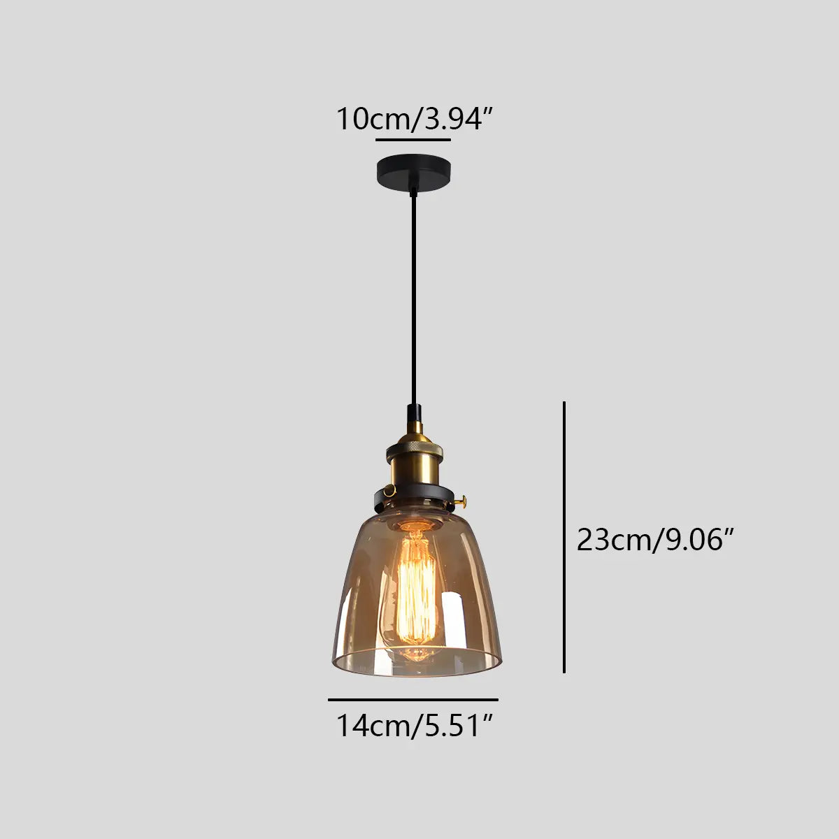 Antizer Mabel Glass Pendant Light for Kitchen Island