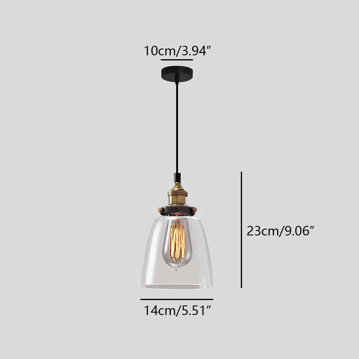Antizer Mabel Glass Pendant Light for Kitchen Island