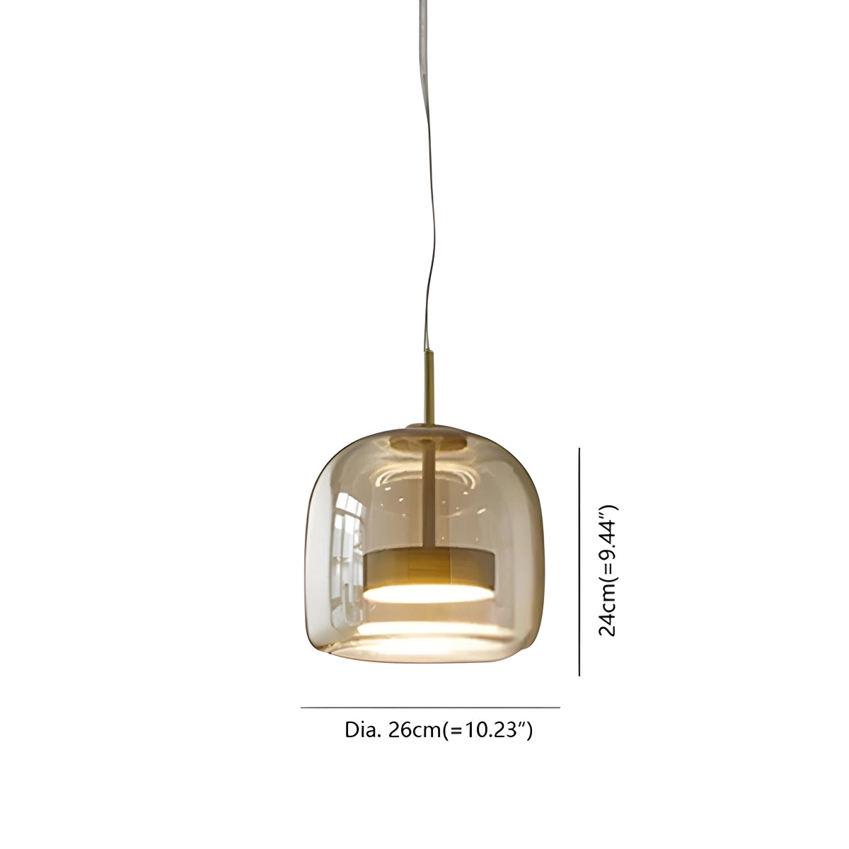 Antizer Morden Glass Pendant Light for Dining Room