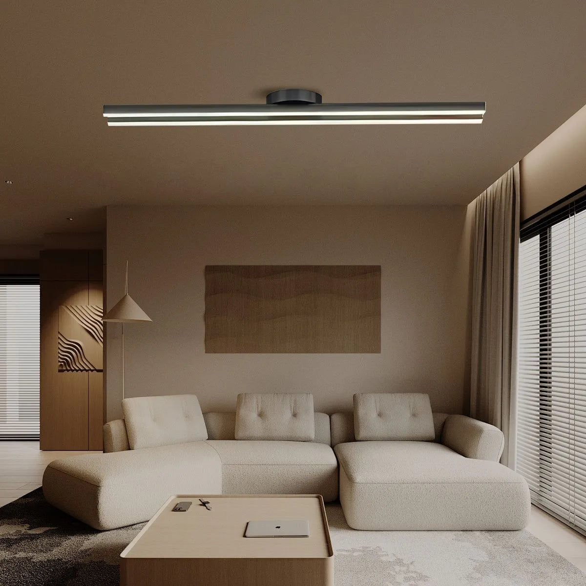 Antizer Simple Linear Ceiling Light for Living Room