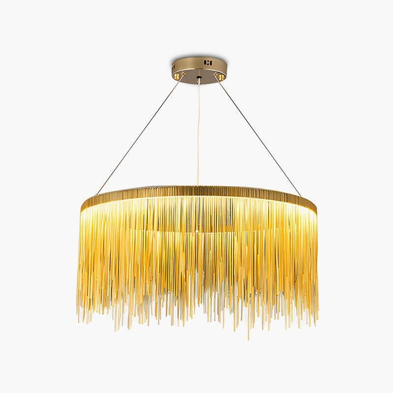 Antizer Modern Art Decor Tassel Chandelier
