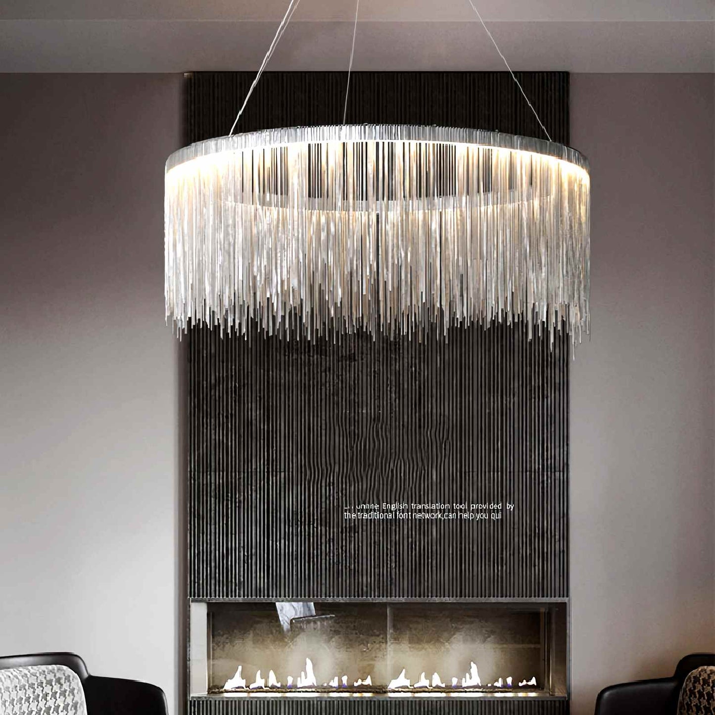 Antizer Modern Art Decor Tassel Chandelier