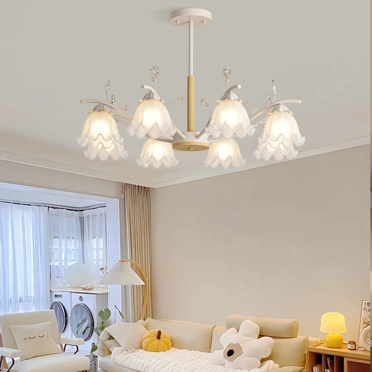 Antizer Creative Lily of the Valley Flower Chandelier