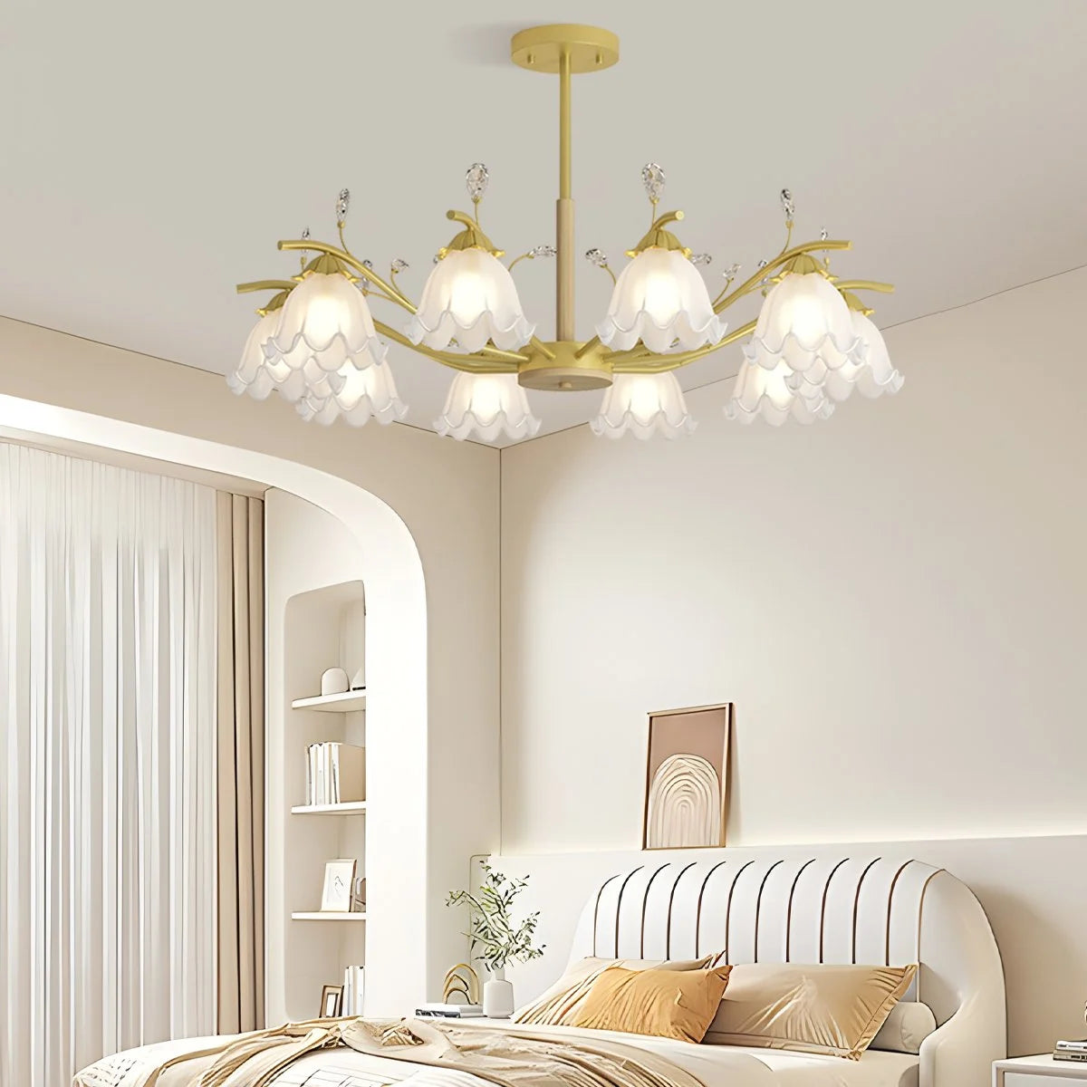 Antizer Creative Lily of the Valley Flower Chandelier