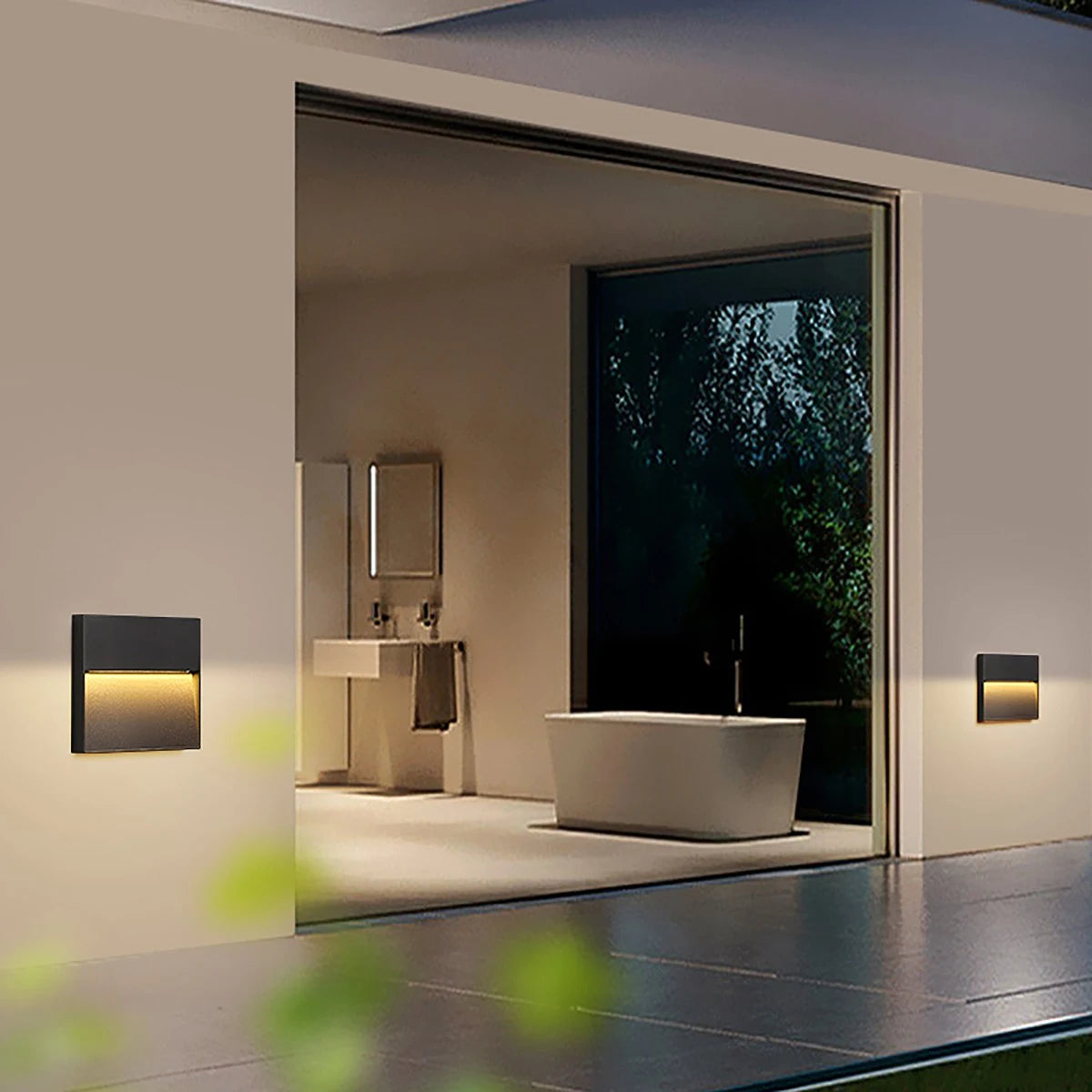 Antizer Round & Square Outdoor Waterproof Wall Light