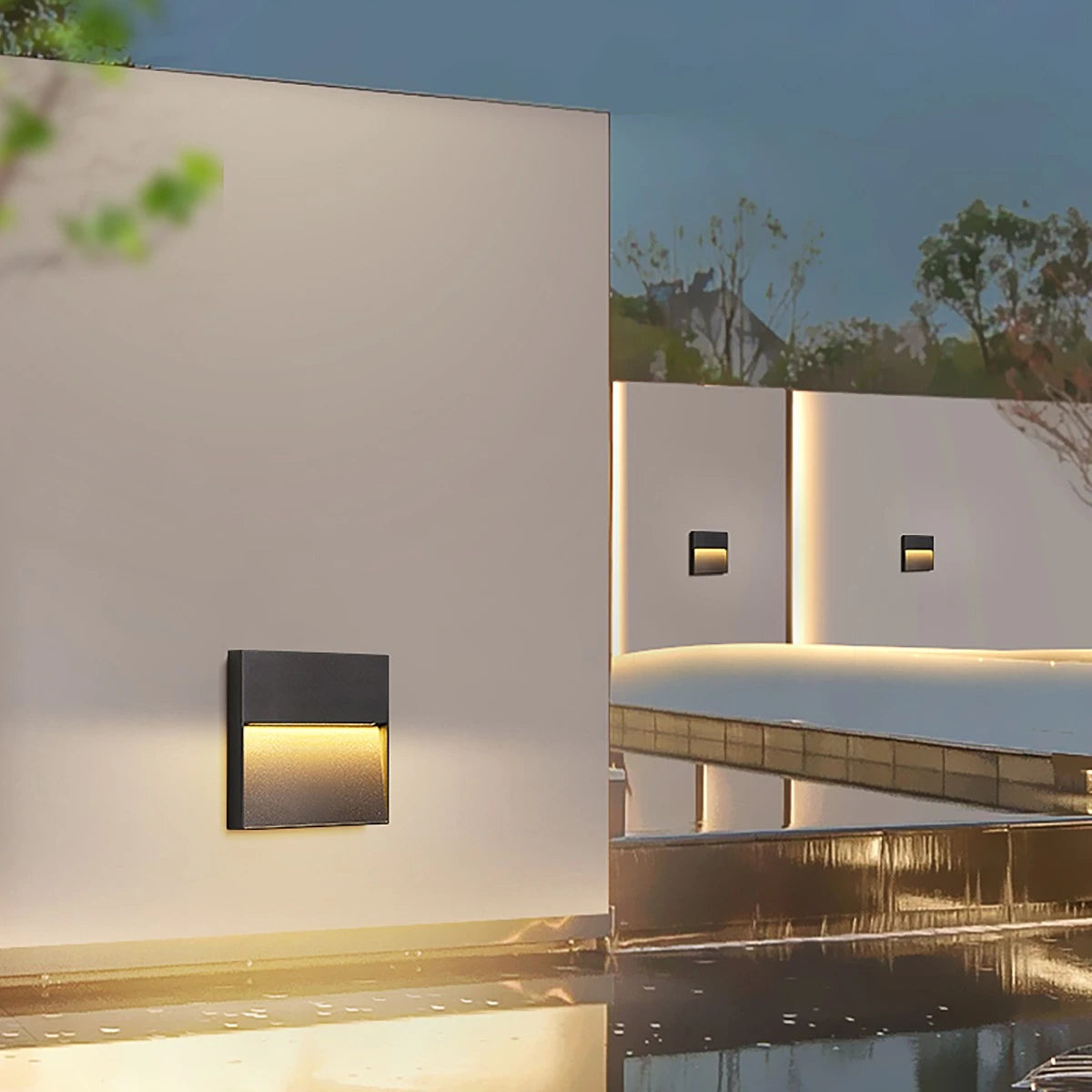 Antizer Round & Square Outdoor Waterproof Wall Light