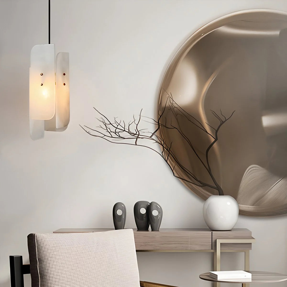 Antizer Minimalist Art Splicing Marble Pendant Light