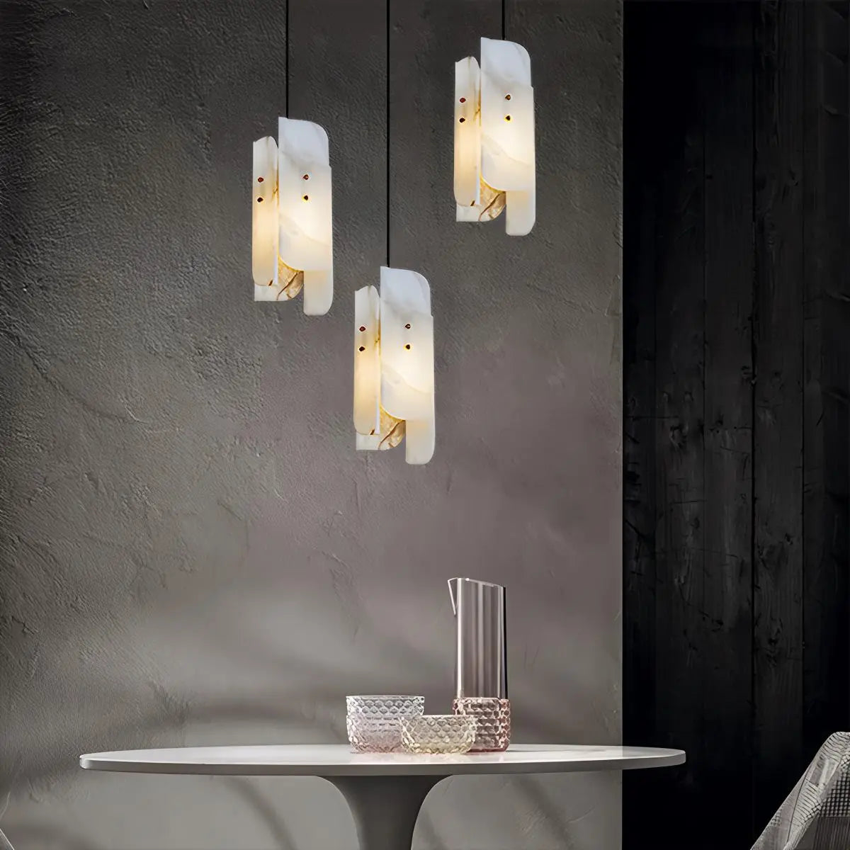 Antizer Minimalist Art Splicing Marble Pendant Light