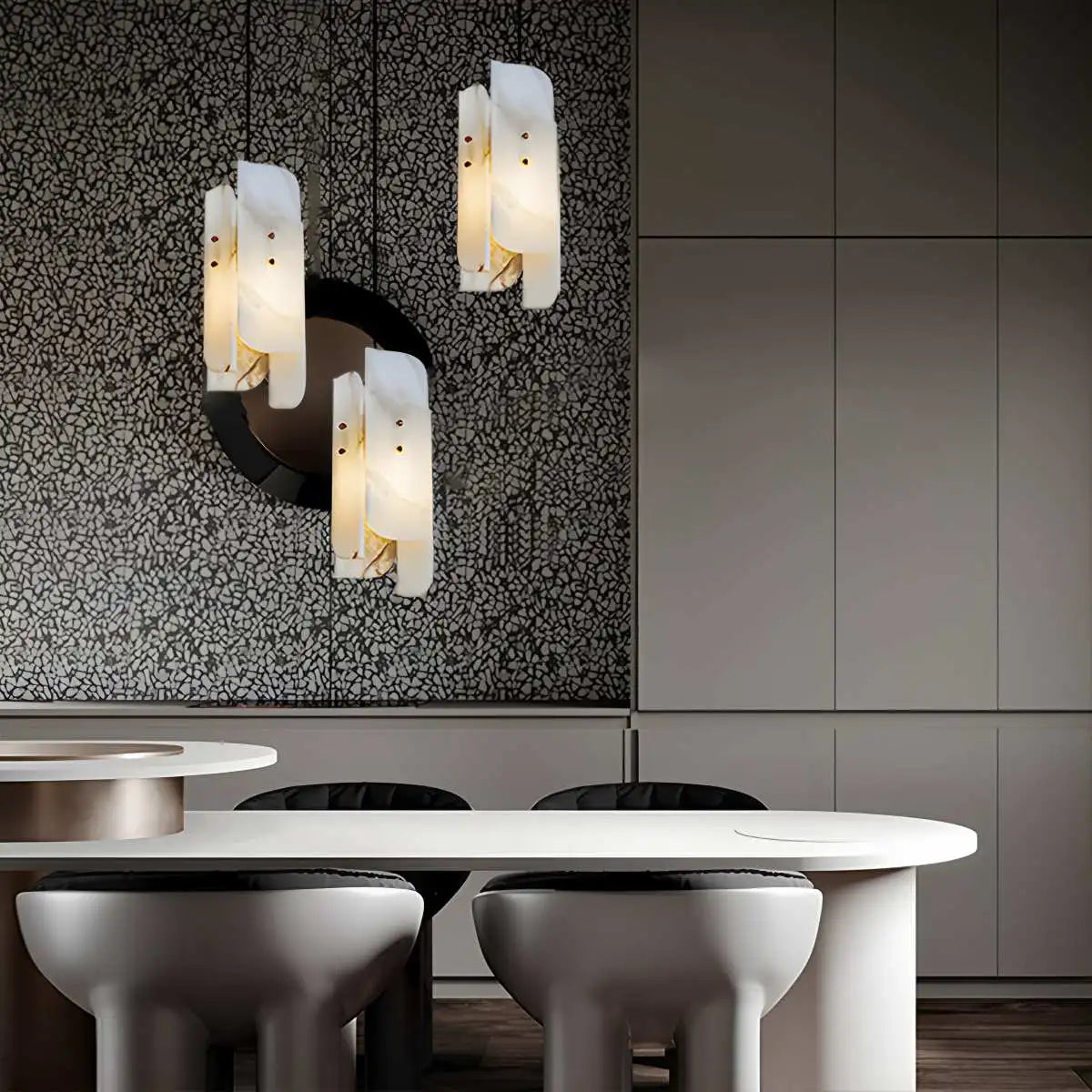 Antizer Minimalist Art Splicing Marble Pendant Light