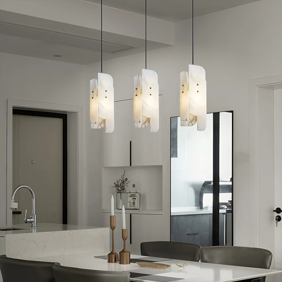 Antizer Minimalist Art Splicing Marble Pendant Light