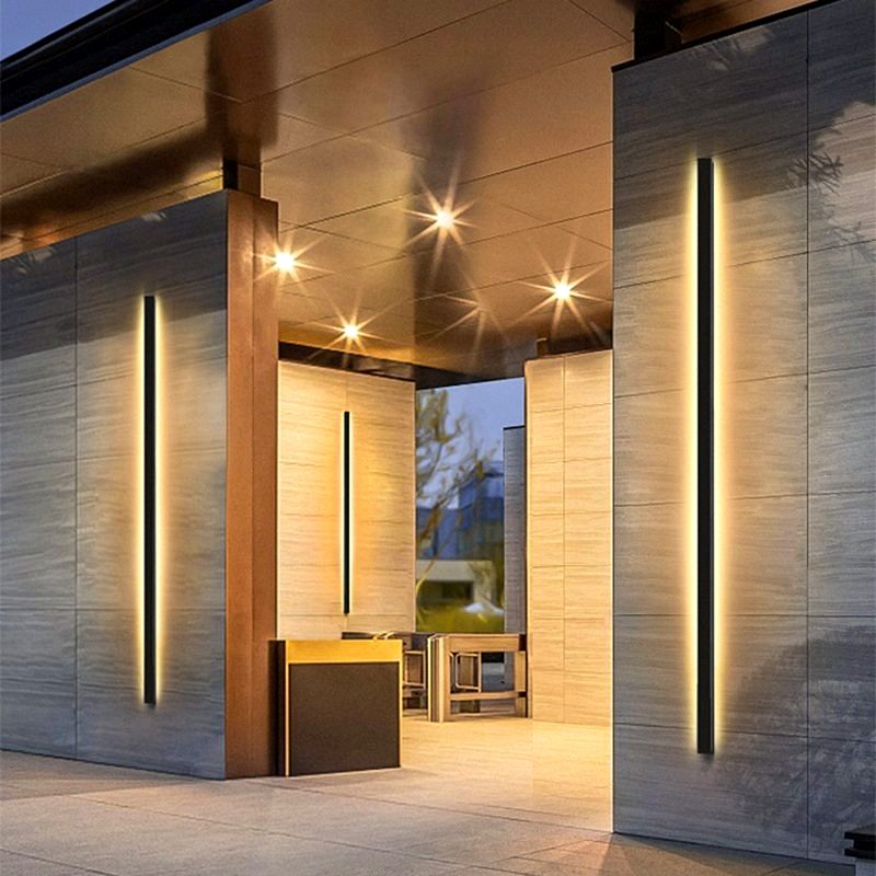 Antizer Strip Linear Outdoor Light Wall Sconce