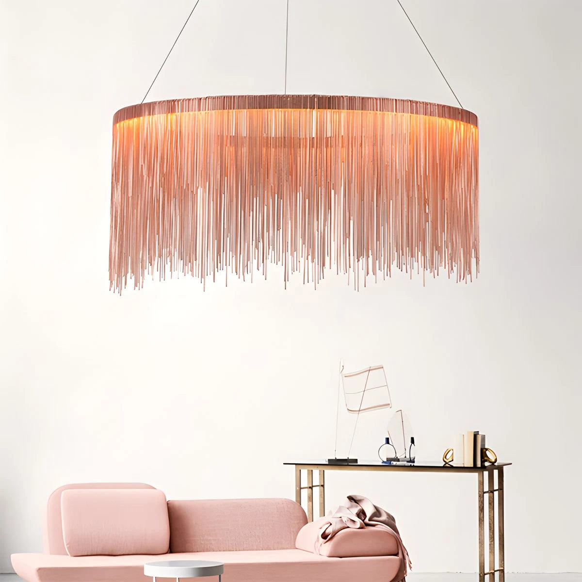 Antizer Modern Art Decor Tassel Chandelier