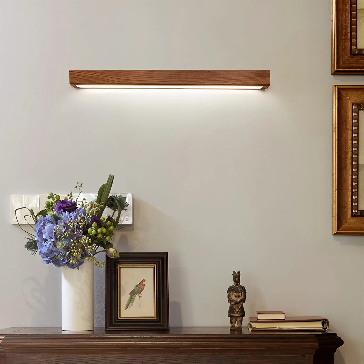 Antizer Arlo Linear Wood Wall Light for Hallway