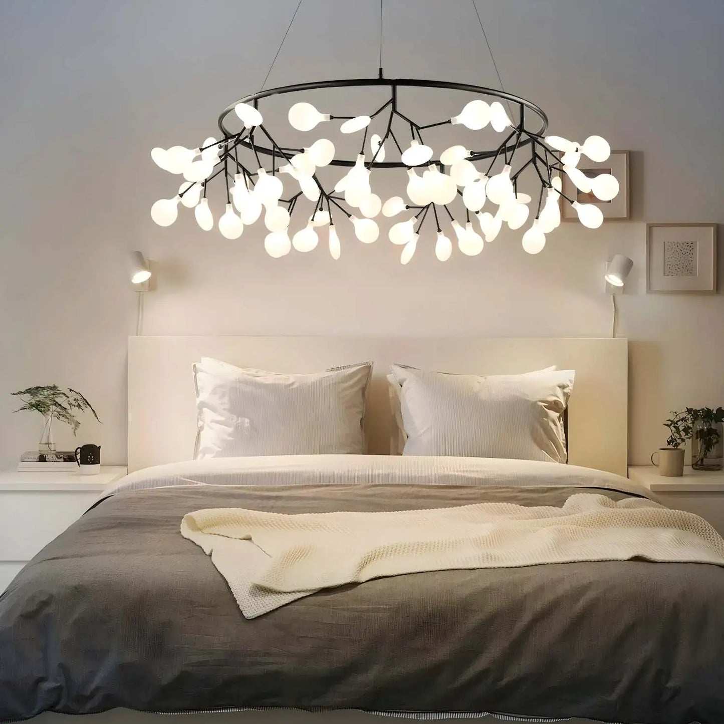 Antizer Black Firefly LED Chandelier
