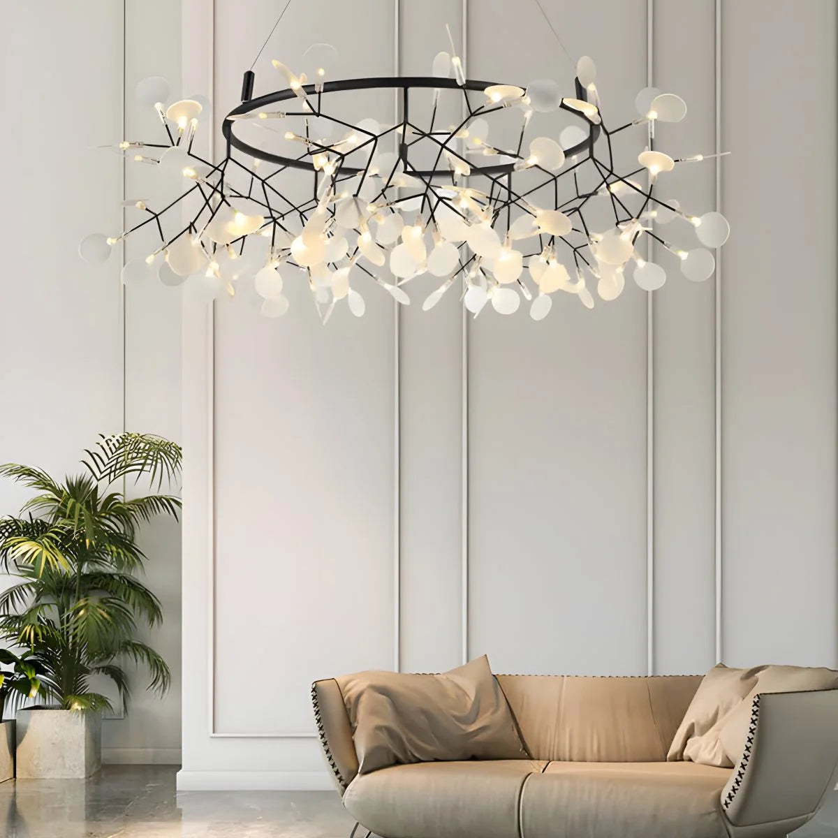 Antizer Black Firefly LED Chandelier
