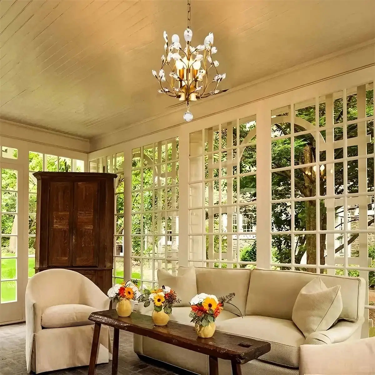 Antizer Branch Crystal Chandelier for Living Room