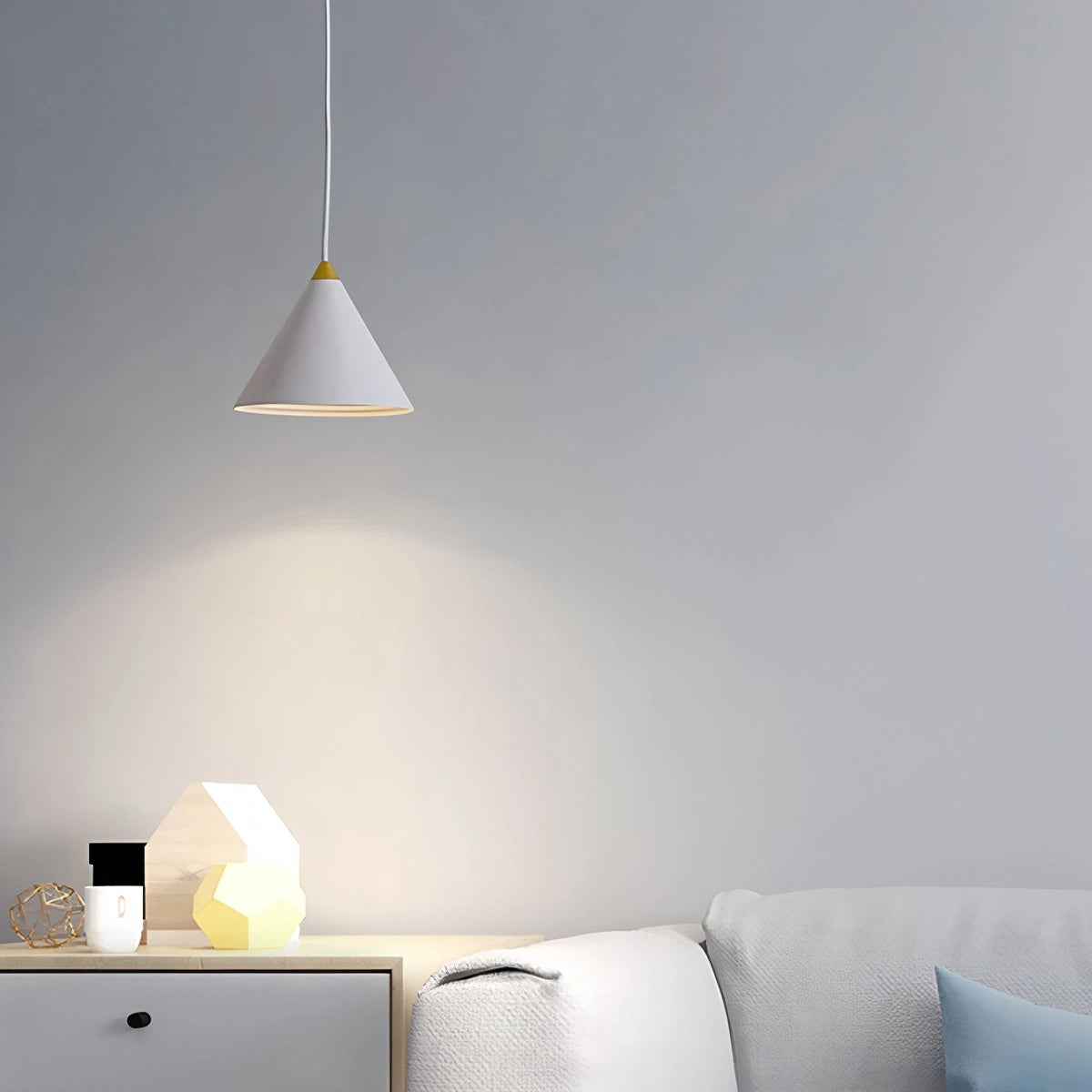 Antizer Cone Counterweight Pulley Swag Pendant Lamp