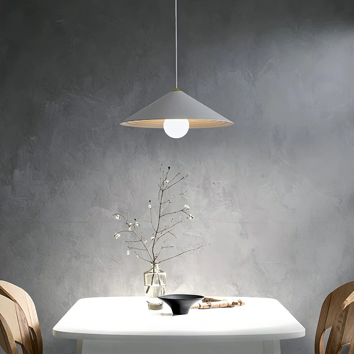 Antizer Cone Counterweight Pulley Swag Pendant Lamp