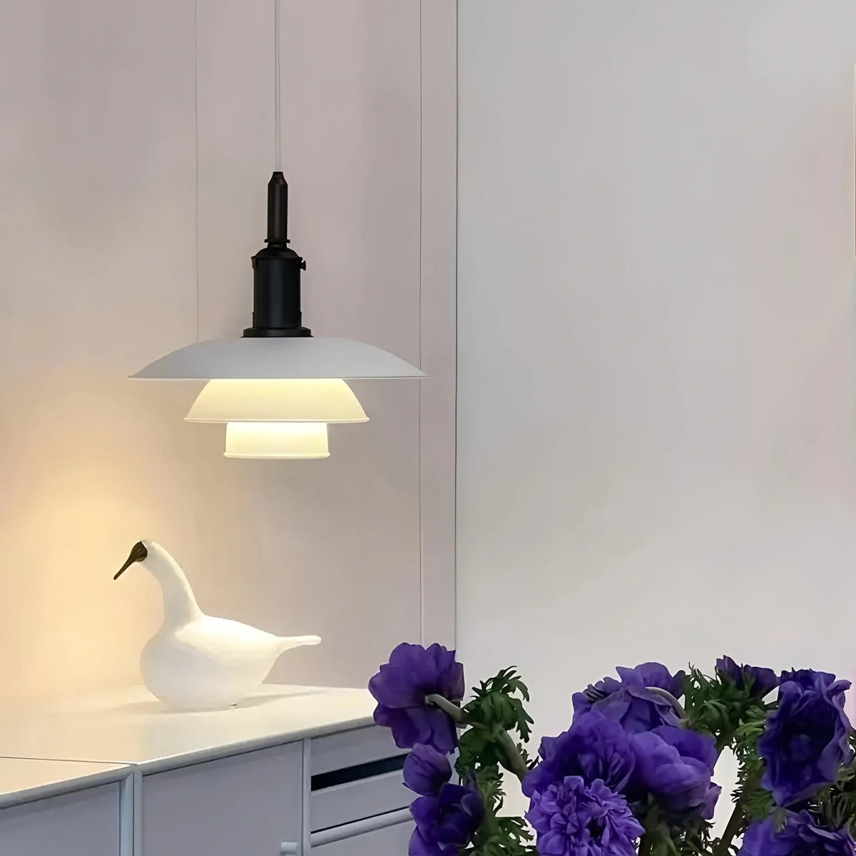 Antizer Danish Designer Glass Pendant Lamp for Kitchen