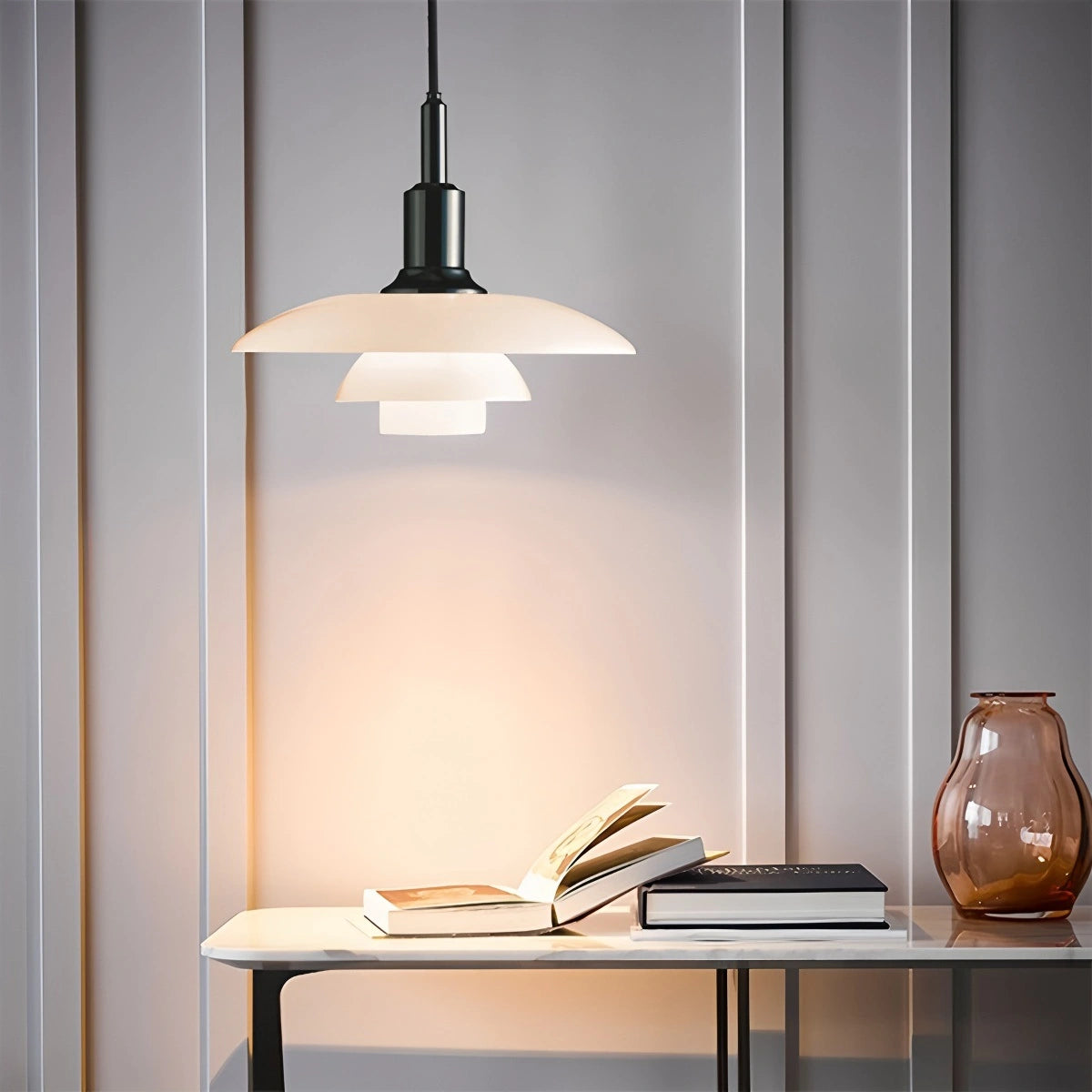 Antizer Danish Designer Glass Pendant Lamp for Kitchen