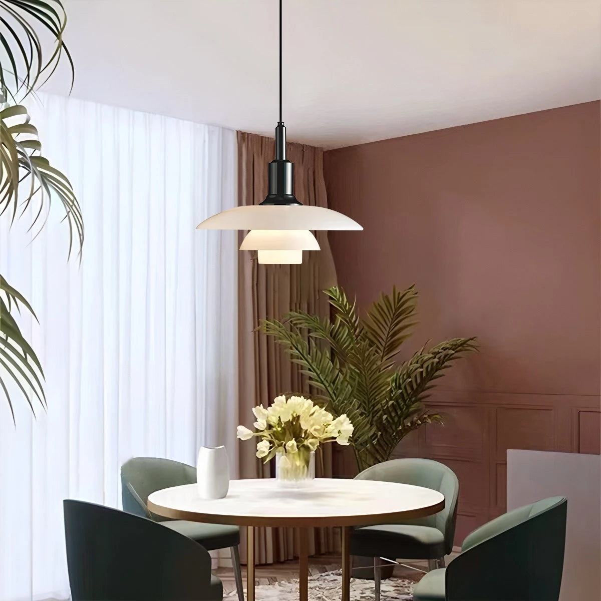 Antizer Danish Designer Glass Pendant Lamp for Kitchen